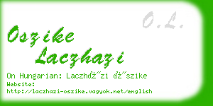 oszike laczhazi business card